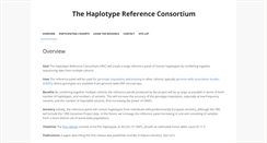 Desktop Screenshot of haplotype-reference-consortium.org