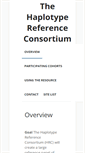Mobile Screenshot of haplotype-reference-consortium.org