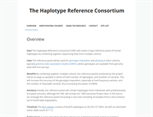 Tablet Screenshot of haplotype-reference-consortium.org